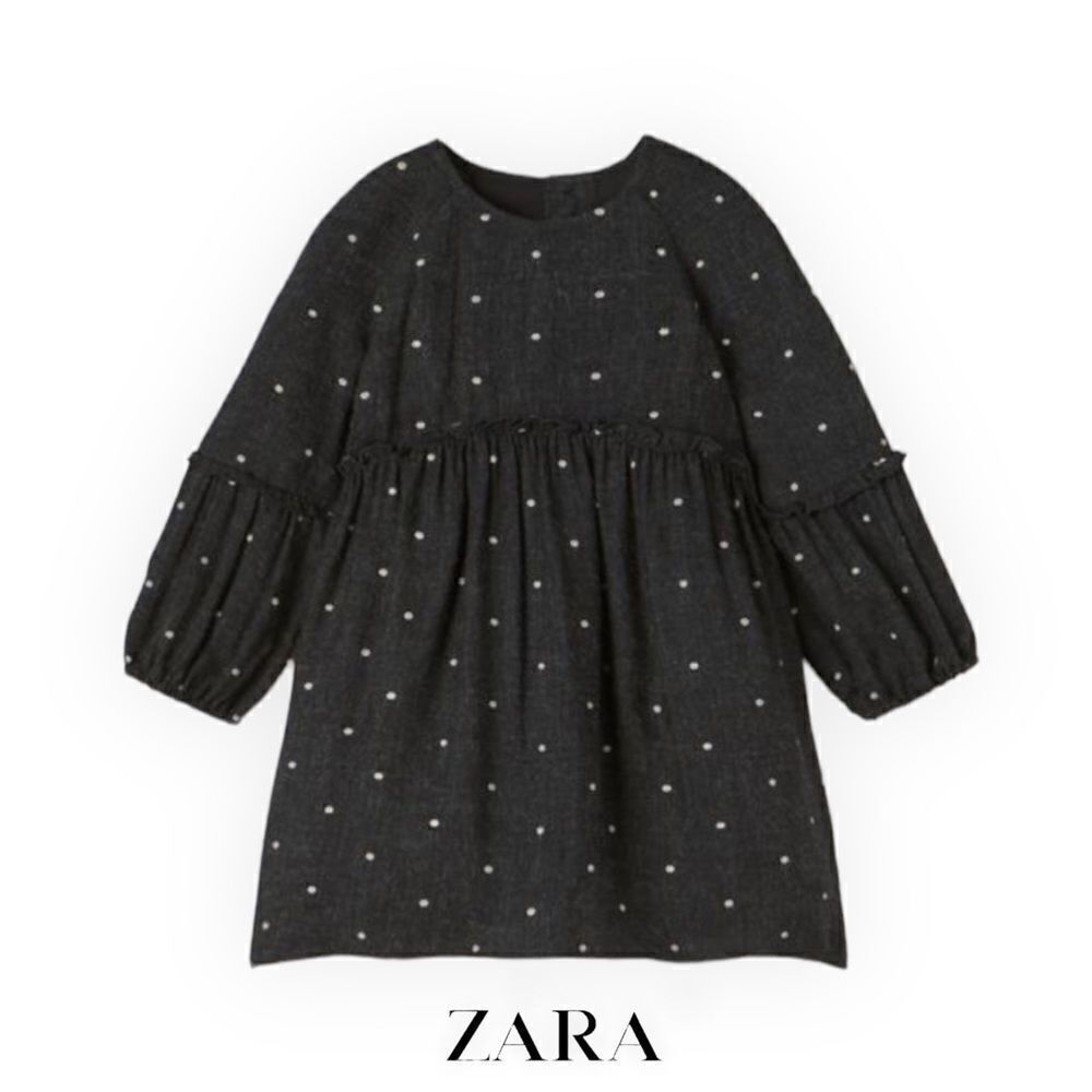 ZARA Kids | Gray Marl | EMBROIDERED DRESS